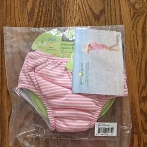 Swim Diaper Cover - i Play Pink and White - 24 mos - Brand NEW